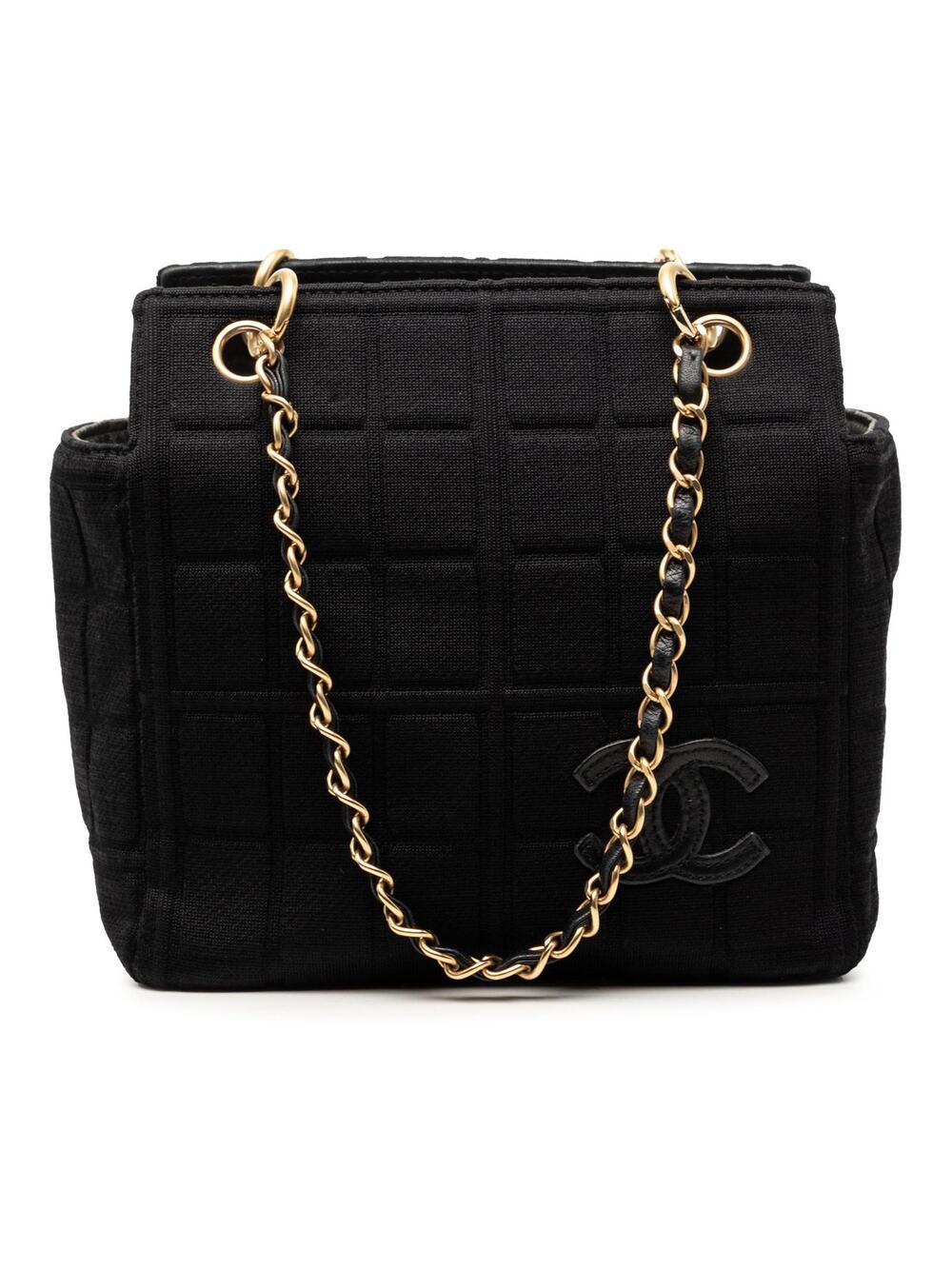 Chanel Jersey Cc Chocolate Bar Shoulder #368384C13B